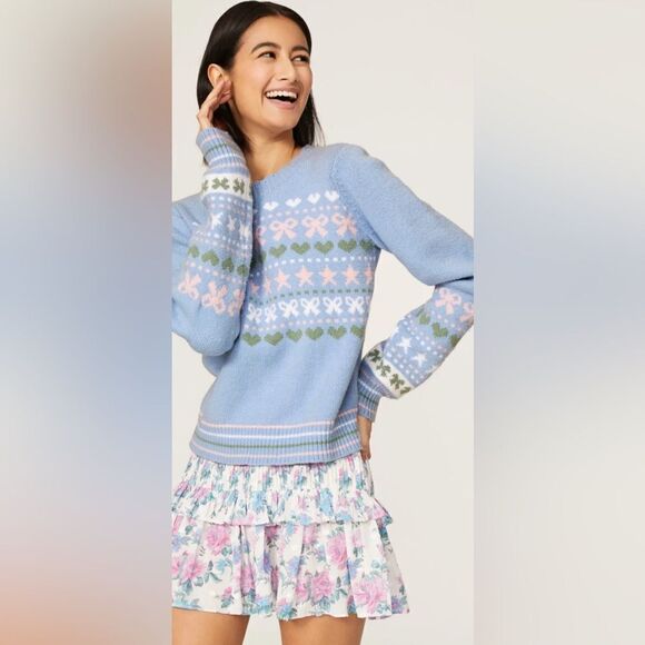 LoveShackFancy Zaheer Sweater Size Medium - Picture 2 of 10
